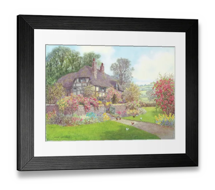Framed Print : Rose cottage Framed Print : Rose cottage