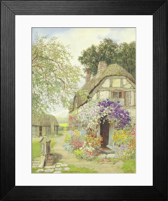 Framed Print : Garden Scene Framed Print : Garden Scene