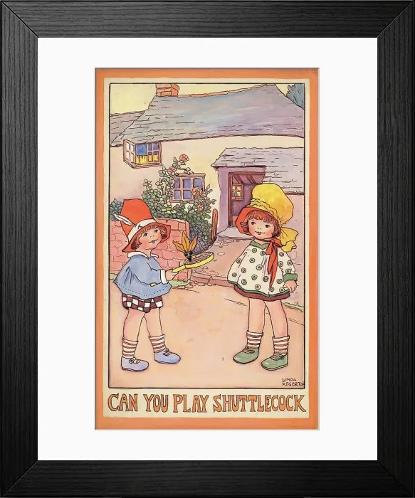 Framed Print : Children in watercolour Framed Print : Children in watercolour