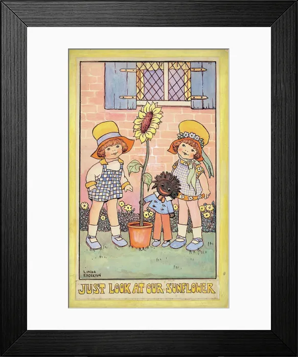 Framed Print : Children in watercolour Framed Print : Children in watercolour