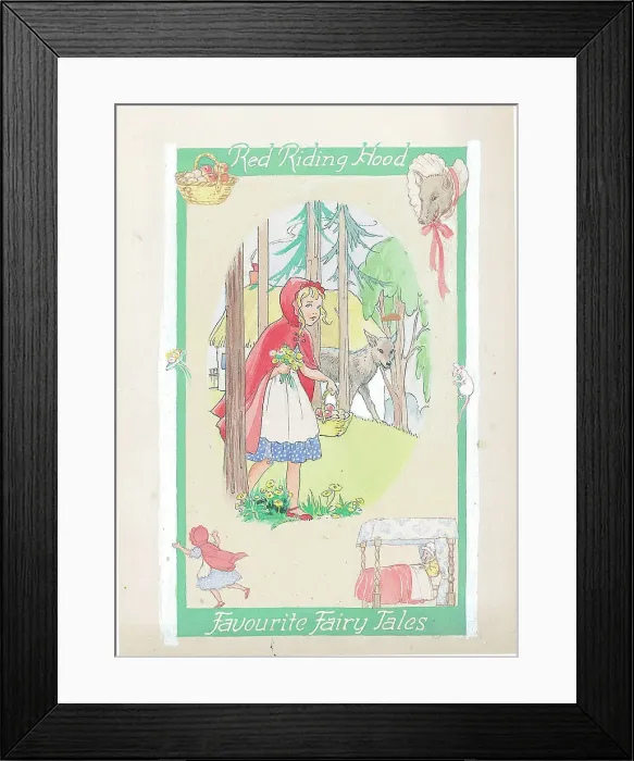 Framed Print : Red Riding Hood Framed Print : Red Riding Hood