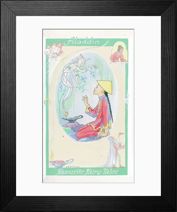 Framed Print : Aladdin. Sub-title: Favourite Fairy Tales Framed Print : Aladdin. Sub-title: Favourite Fairy Tales