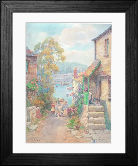 Framed Print : Bodinnick, Cornwall Framed Print : Bodinnick, Cornwall