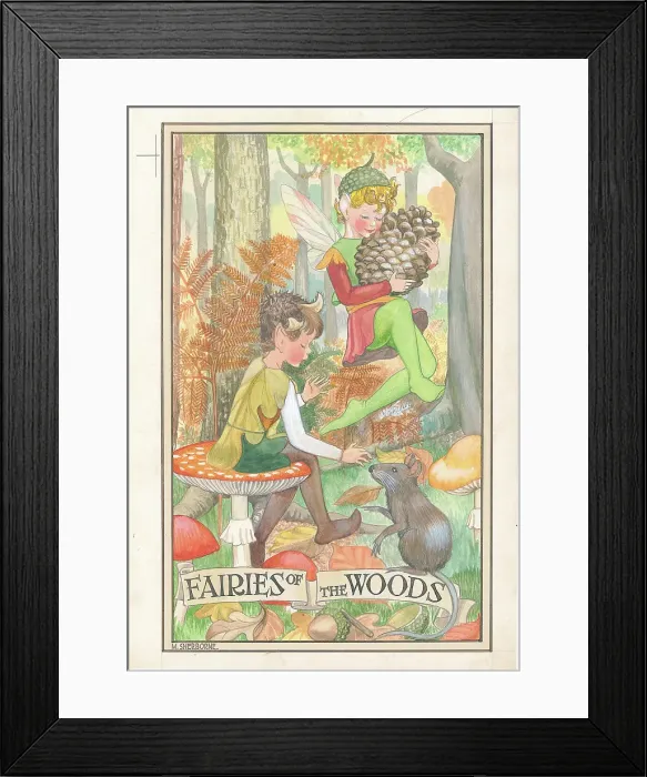 Framed Print : Woodland Fairies Framed Print : Woodland Fairies