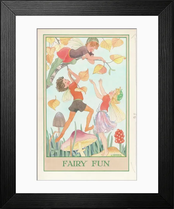 Framed Print : Woodland Fairies Framed Print : Woodland Fairies