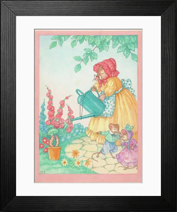 Framed Print : Mole wating garden Framed Print : Mole wating garden