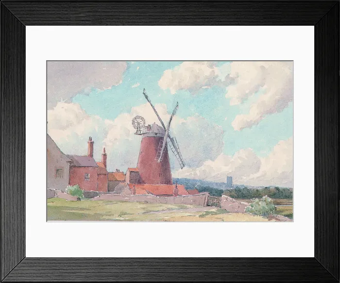 Framed Print : Cley-next-the-Sea Norfolk Landscape scene England Framed Print : Cley-next-the-Sea Norfolk Landscape scene England