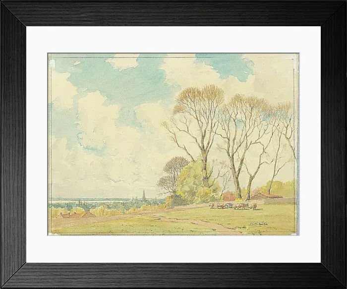 Framed Print : Above Emsworth, Hampshire Framed Print : Above Emsworth, Hampshire
