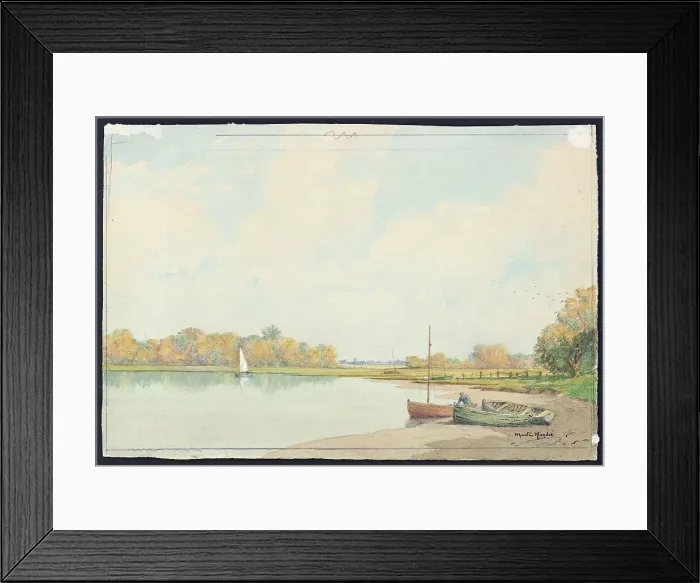 Framed Print : Autumn on the Alde, Suffolk Framed Print : Autumn on the Alde, Suffolk