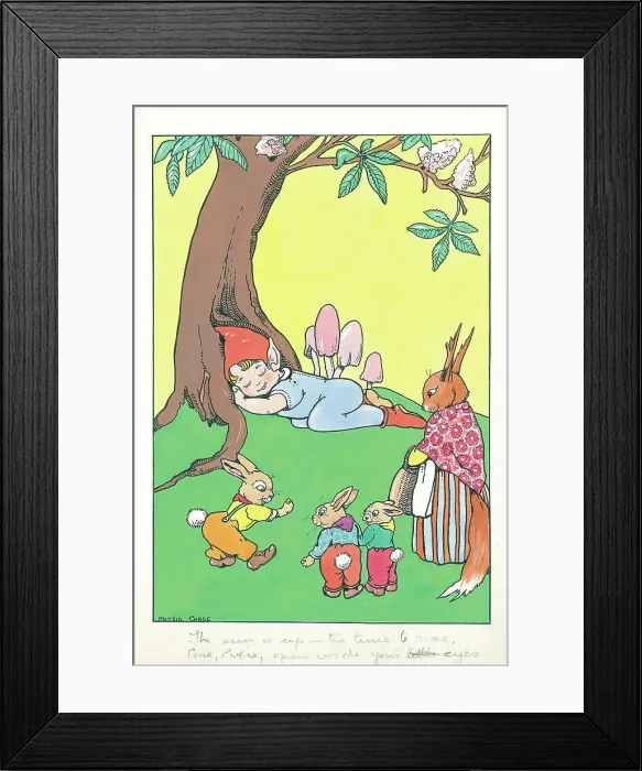 Framed Print : Elf and rabbits The sun is up - tis time to rise? Framed Print : Elf and rabbits The sun is up - tis time to rise?