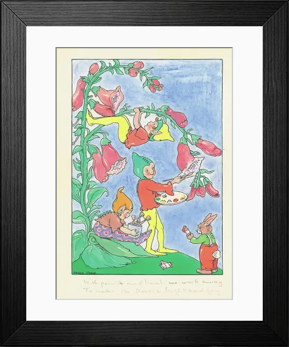 Framed Print : Elves painting Framed Print : Elves painting