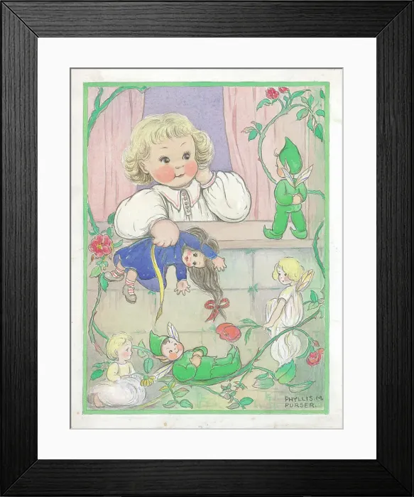 Framed Print : Children dressing up / playing