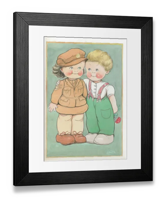 Framed Print : Children dressing up / playing Framed Print : Children dressing up / playing