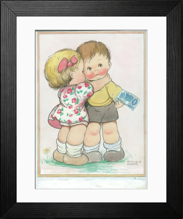 Framed Print : Children dressing up playing Children's Postcard Framed Print : Children dressing up playing Children's Postcard