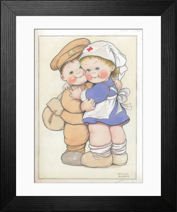 Framed Print : Children dressing up playing Children's Postcard Framed Print : Children dressing up playing Children's Postcard