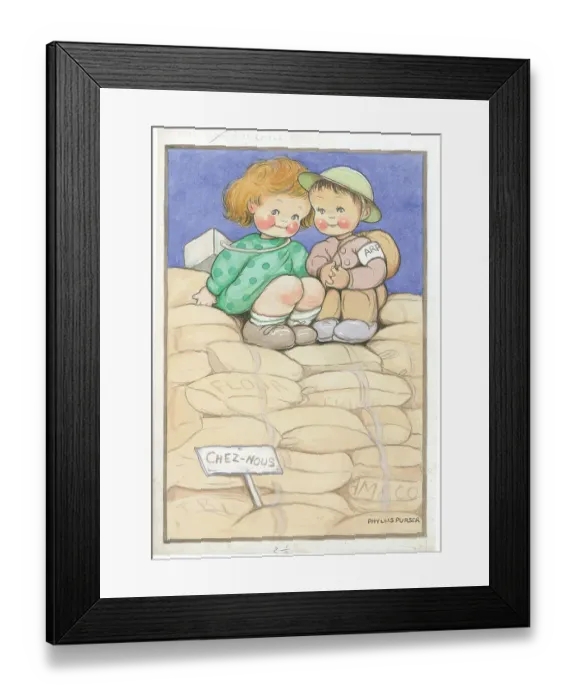 Framed Print : Children dressing up / playing Framed Print : Children dressing up / playing