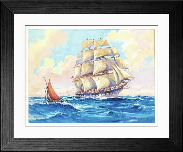 Framed Print : The Days of Sail Framed Print : The Days of Sail