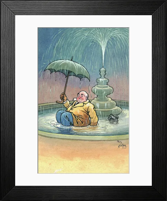 Framed Print : Humorous cartoon Framed Print : Humorous cartoon