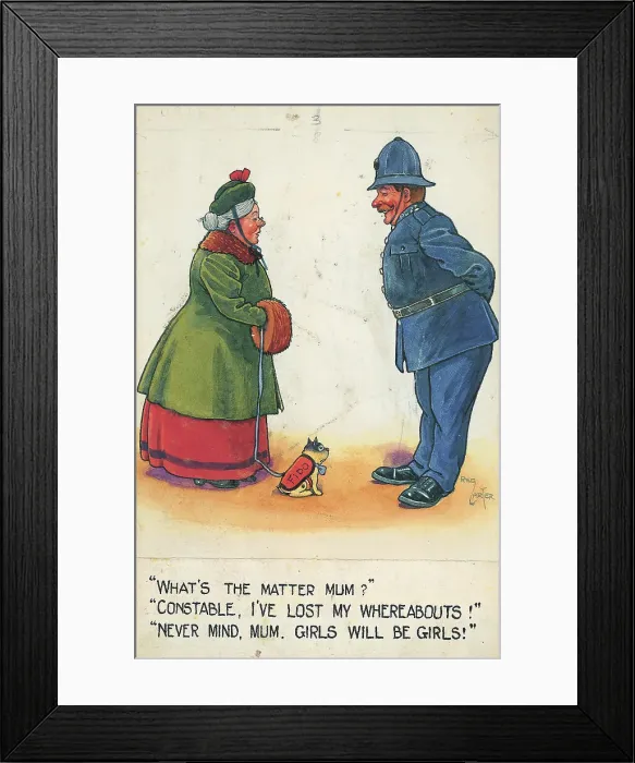 Framed Print : Humorous cartoon Framed Print : Humorous cartoon