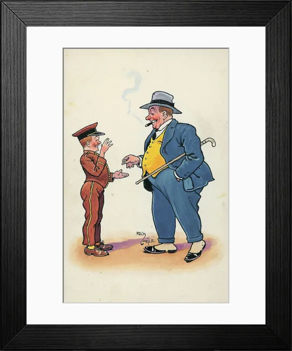 Framed Print : Humorous cartoon Framed Print : Humorous cartoon