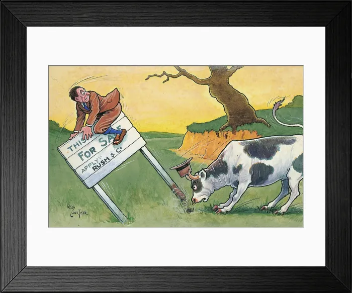 Framed Print : Humorous cartoon Framed Print : Humorous cartoon