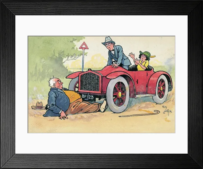 Framed Print : Humorous cartoon Framed Print : Humorous cartoon