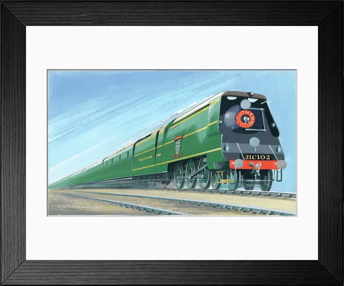 Framed Print : SR West Country Class No. 21C102 (34002) Salisbury Framed Print : SR West Country Class No. 21C102 (34002) Salisbury