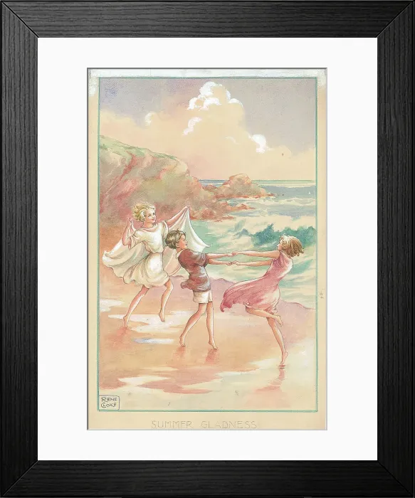 Framed Print : Three dancing on the beach Framed Print : Three dancing on the beach