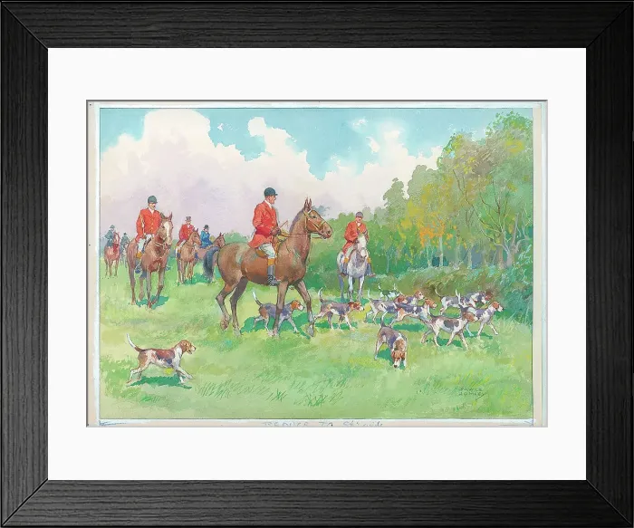 Framed Print : Hunting scene Framed Print : Hunting scene