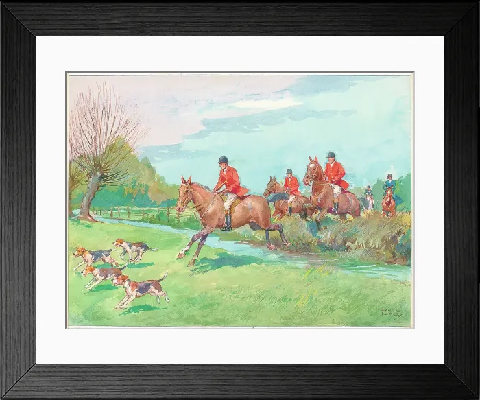 Framed Print : Hunting scene Framed Print : Hunting scene