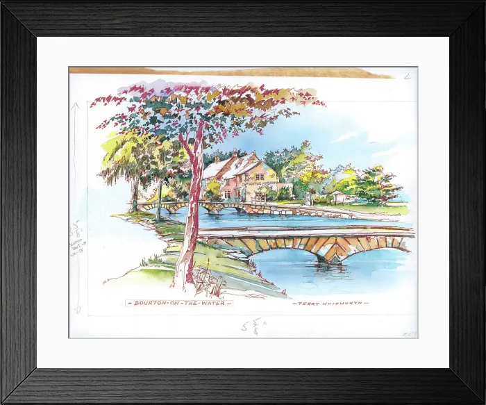 Framed Print : Bourton-on-the-Water Framed Print : Bourton-on-the-Water