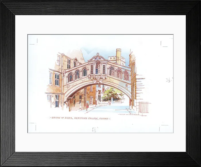 Framed Print : Bridge of Sighs, Hertford College, Oxford Framed Print : Bridge of Sighs, Hertford College, Oxford