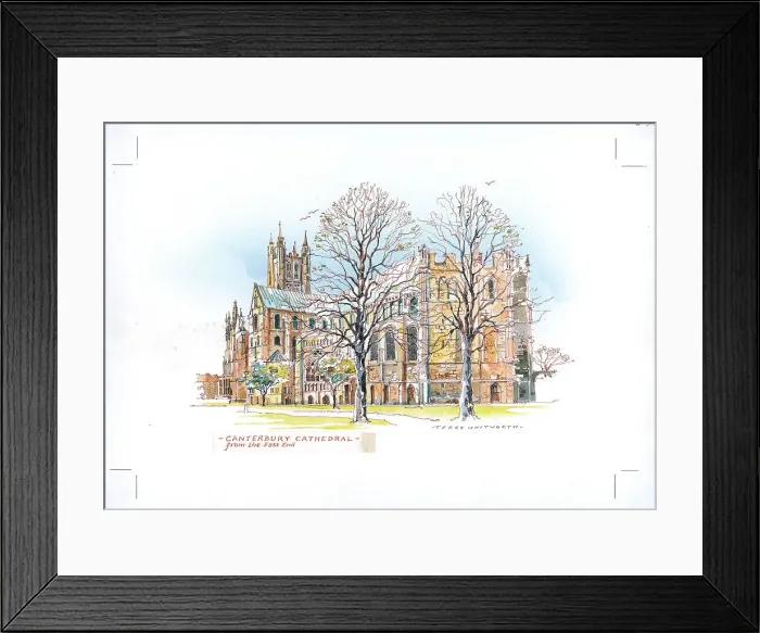 Framed Print : Canterbury Cathedral from the East End Framed Print : Canterbury Cathedral from the East End