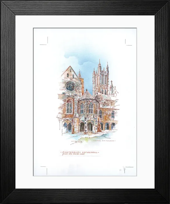 Framed Print : Canterbury Cathedral from the north-east Framed Print : Canterbury Cathedral from the north-east