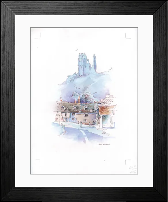 Framed Print : Corfe Castle Framed Print : Corfe Castle
