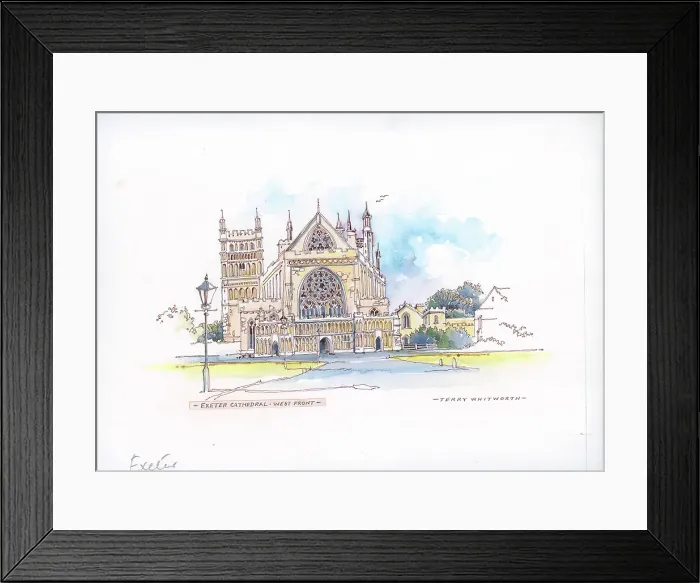 Framed Print : Exeter Cathedral, West Front Framed Print : Exeter Cathedral, West Front