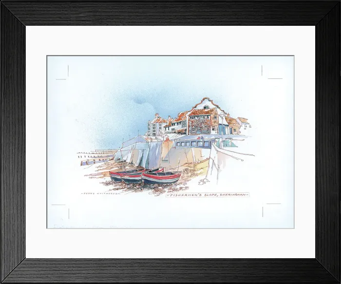 Framed Print : Fishermen's Slope, Sheringham Framed Print : Fishermen's Slope, Sheringham