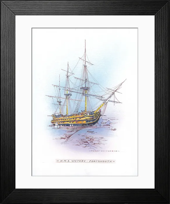 Framed Print : H. M. S. Victory, Portsmouth Framed Print : H. M. S. Victory, Portsmouth