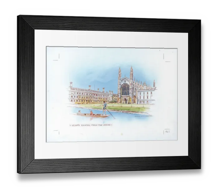 Framed Print : King's Chapel from the Backs, [Cambridge]