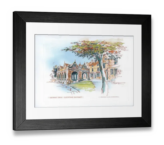 Framed Print : Market Hall, Chipping Campden Framed Print : Market Hall, Chipping Campden