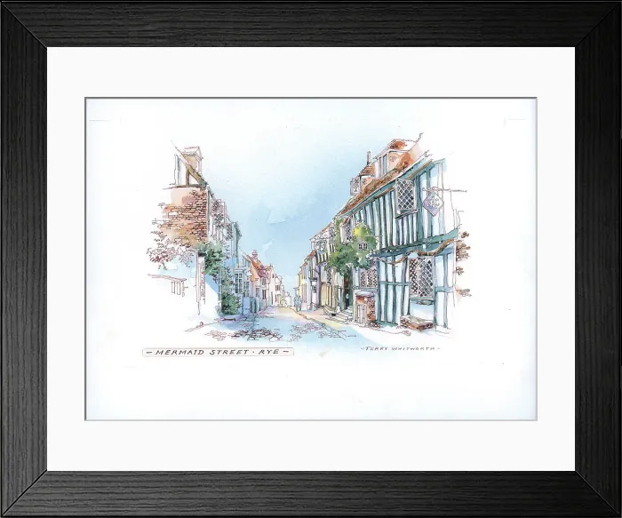 Framed Print : Mermaid Street, Rye Framed Print : Mermaid Street, Rye
