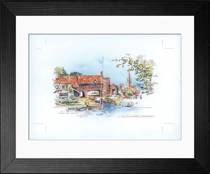 Framed Print : Pull's Ferry, Norwich Framed Print : Pull's Ferry, Norwich