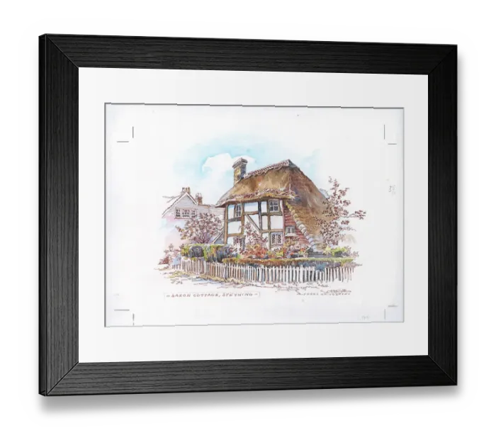 Framed Print : Saxon Cottage, Steyning Framed Print : Saxon Cottage, Steyning