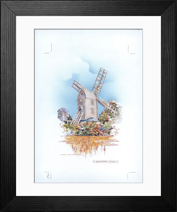 Framed Print : Saxtead Mill, Suffolk Framed Print : Saxtead Mill, Suffolk