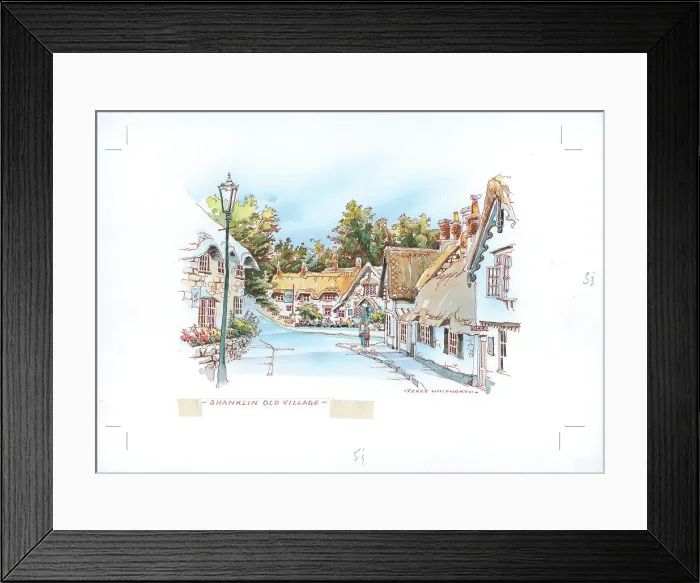 Framed Print : Shanklin Old Village, Isle of Wight Framed Print : Shanklin Old Village, Isle of Wight
