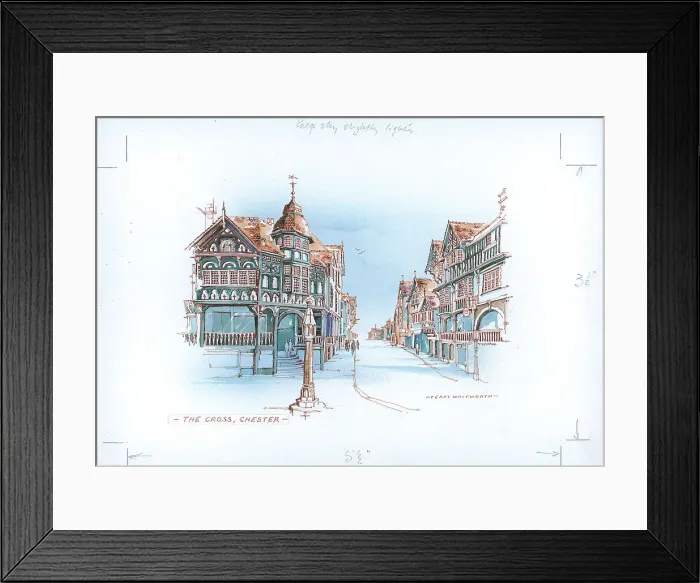 Framed Print : The Cross, Chester Framed Print : The Cross, Chester