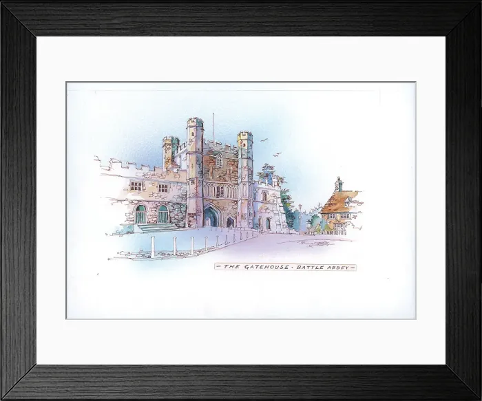 Framed Print : The Gatehouse, Battle Abbey Framed Print : The Gatehouse, Battle Abbey