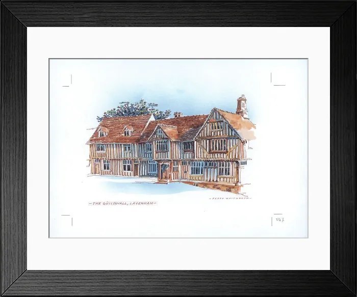 Framed Print : The Guildhall, Lavenham Framed Print : The Guildhall, Lavenham