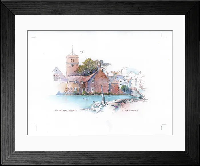 Framed Print : The Mill Pond, Swanage Framed Print : The Mill Pond, Swanage