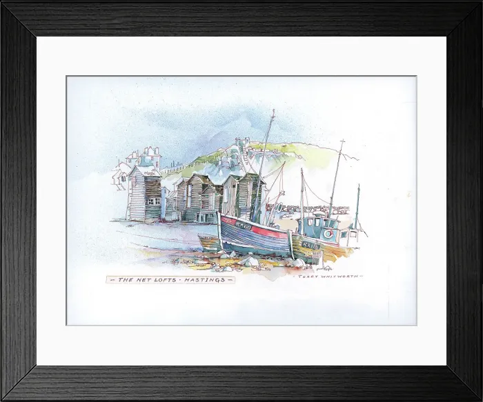 Framed Print : The Net Lofts, Hastings Framed Print : The Net Lofts, Hastings
